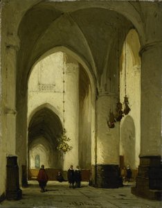 A haarlemi Szent Bavo-templom belseje alkotó: Johannes Bosboom