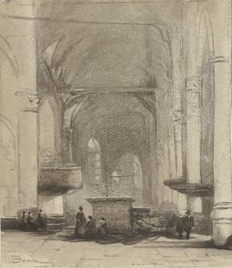 Kerkinterieur alkotó: Johannes Bosboom