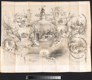 Rajzfilm Leideni diákalmanachban, 1854