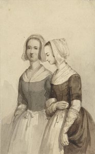 Két árva lány (?) alkotó: Johannes Christiaan d