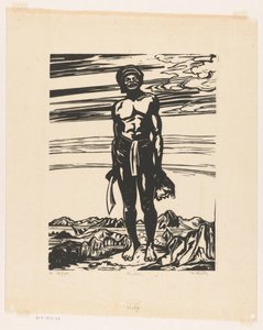 The Warrior (eredeti cím az objektumon) alkotó: Johannes Frederik Engelbert ten Klooster (signed by artist)