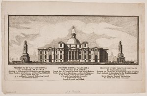 "Ezer fős katonai kórház létesítése" alkotó: Johannes Gottfred Bradt