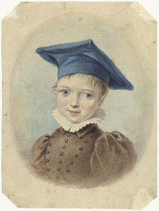 Kék svájcisapkás fiú alkotó: Johannes Hari (I)