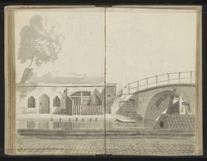Weesbrug az Oudegracht felett Utrechtben alkotó: Johannes Huibert Prins