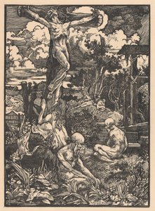 Megfeszített ember dombos tájon alkotó: Johannes Josephus Aarts