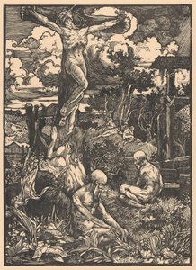 Megfeszített ember dombos tájon alkotó: Johannes Josephus Aarts