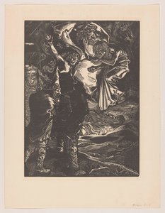 Macbeth és Banquo találkozik a három boszorkánnyal alkotó: Johannes Josephus Aarts