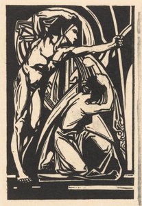 Álló férfi és térdelő nő alkotó: Johannes Josephus Aarts