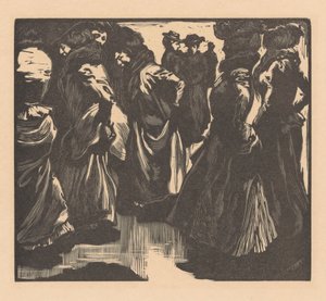 Nők az esőben alkotó: Johannes Josephus Aarts