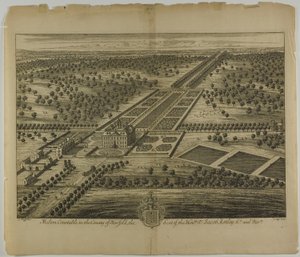 Melton Constable, Norfolk megyében, 51. tábla a Britannia Illustratától alkotó: Johannes Kip