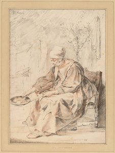 Palacsinta nő, 1768. alkotó: Johannes Kornlein