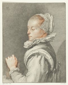 Egy fiatal nő portréja alkotó: Johannes Kornlein