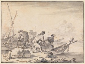 Olasz tengeri kikötő alkotó: Johannes Lingelbach