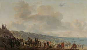 II. Károly angol távozása Scheveningenből, 1660. június 2 alkotó: Johannes Lingelbach