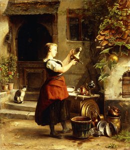 A konyhalány tükre alkotó: Johannes Moeselagen