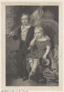 Vilmos holland herceg és Maurits holland herceg portréja alkotó: Johannes Philippus Lange
