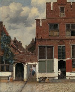 Kilátás a házakra Delftben, amelyet „a kis utcának” neveznek Kilátás a házakra Delftben, a kis utca néven alkotó: Johannes Vermeer