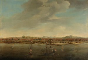 Kilátás a kantonra Kínában Kilátás Kantonra, Kínára alkotó: Johannes Vinckboons (attributed to)