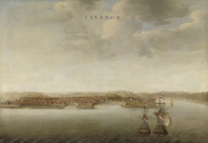 Cannanore kilátása a Malabar-parton Indiában, 1662-3