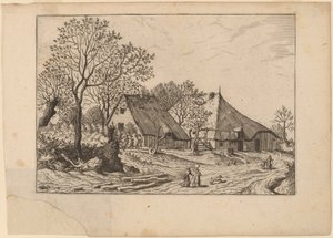 Farm Shed és Draw Well alkotó: Johannes and Lucas van Doetechum after Master of the Small Landscapes
