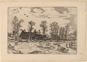 Farmok alkotó: Johannes and Lucas van Doetechum after Master of the Small Landscapes