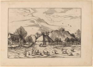 Farmok alkotó: Johannes and Lucas van Doetechum after Master of the Small Landscapes