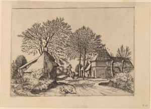 Út pajtával és nyaralóval alkotó: Johannes and Lucas van Doetechum after Master of the Small Landscapes