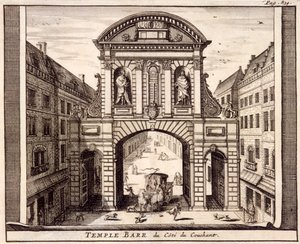 Temple Bar, London, 1700