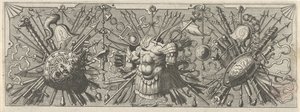 Panoplia. Fríz római karokkal, felső rész Panoplia sev armamentarium… (sorozat címe)