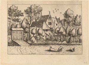 Tájház árokkal alkotó: Johannes van Doetechum, the Elder and Lucas