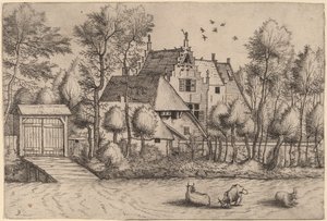 Tájház árokkal alkotó: Johannes van Doetechum, the Elder and Lucas