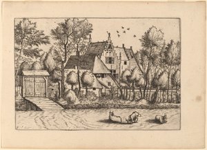 Tájház árokkal alkotó: Johannes van Doetechum, the Elder and Lucas