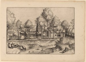 Vidéki falu templommal alkotó: Johannes van Doetechum, the Elder and Lucas