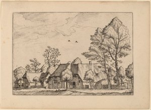 Nagy farm Draw Wellnel alkotó: Johannes van Doetechum, the Elder and Lucas