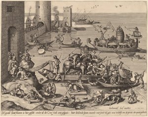 Szent Márton lovával egy hajóban alkotó: Johannes van Doetechum, the Elder, and Lucas