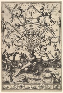 Modern groteszk dekoráció folyóistennel, 1557.