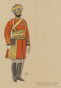 4. bengáli lovasság tiszt (színes litó) alkotó: John (after) Charlton