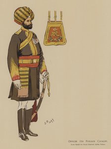 5. pandzsábi lovasság tiszt (színes litó) alkotó: John (after) Charlton