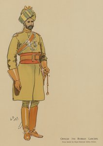 7. Bombay Lancers tiszt (színes litó) alkotó: John (after) Charlton