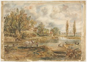A fehér ló (akvarell) alkotó: John (after) Constable
