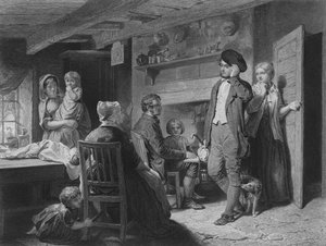 Illusztráció Robert Burns The Cottar