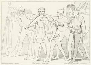 Ugolino gróf Seized, Inferno, 33. ének (metszet) alkotó: John (after) Flaxman