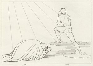 Forese Elevation, Purgatórium, 23. ének (metszet) alkotó: John (after) Flaxman