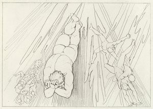 Lucifer, Purgatórium, 12. ének (metszet) alkotó: John (after) Flaxman