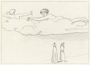 Megtisztulás az irigységtől, purgatórium, 13. ének (metszet) alkotó: John (after) Flaxman