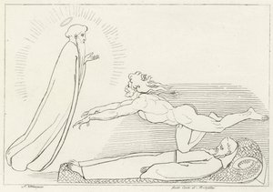 Versengés Guido De Montefeltroért, Inferno, 27. ének (metszet) alkotó: John (after) Flaxman