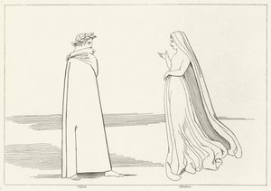 Vergilius és Beatrice találkozója, Inferno, 2. ének (metszet)