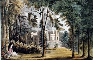 Sophia Lodge, Ackermann „Művészetek tárházából”, megjelent 1826 körül (színes litó)