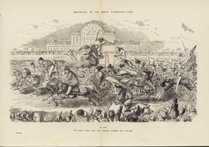 Memorials of the Great Exhibition 1851, The Great Derby Race for Tizennyolcszázötvenegy (metszet) alkotó: John (after) Leech