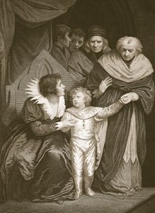 York hercege, V. Edward testvére, a királynő lemondott, J. Fittler metszet, illusztráció David Hume „Anglia története” című kocsmából. R. Bowyer, London